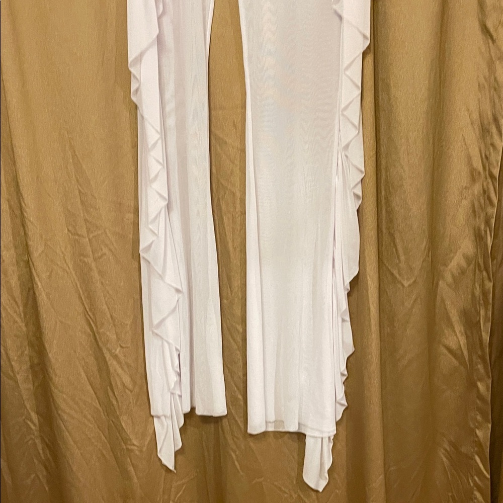 White Ruffled Pants - Picture 5 of 9